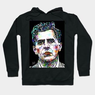 LUDWIG WITTGENSTEIN watercolor and ink portrait Hoodie